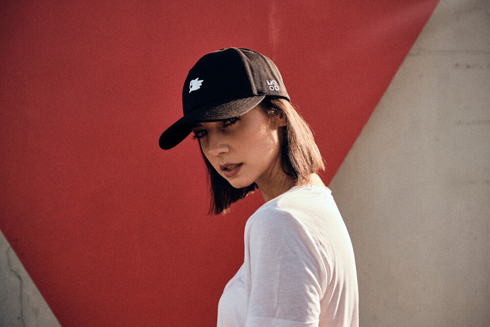 Flying Ghost Space Black Baseball Hat - MOOD Caps model Money Heist Tokyo character Úrsula Corberó lookalike