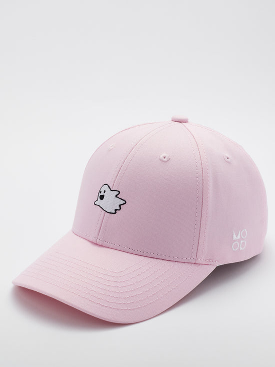 MOOD Brand - Flying Ghost baseball cap in pink color - side view