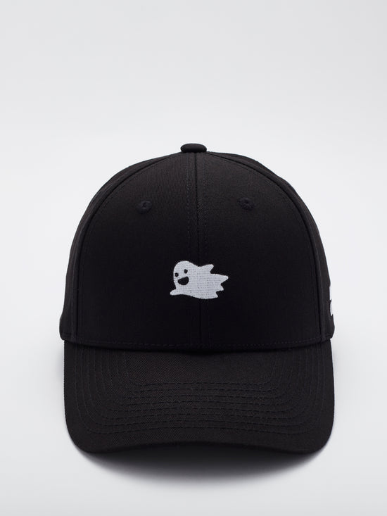 MOOD Brand - Flying Ghost Baseball Cap in Space Black Color - Front view