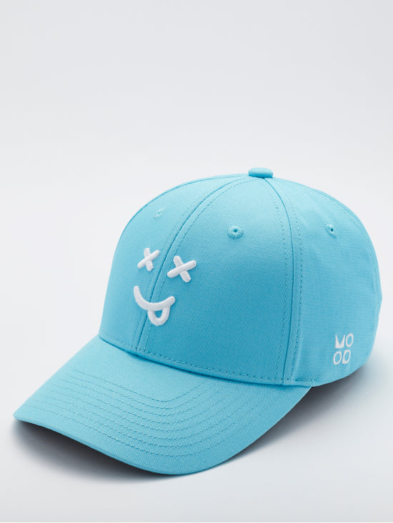 MOOD Caps - XX smiley face baseball cap product side view
