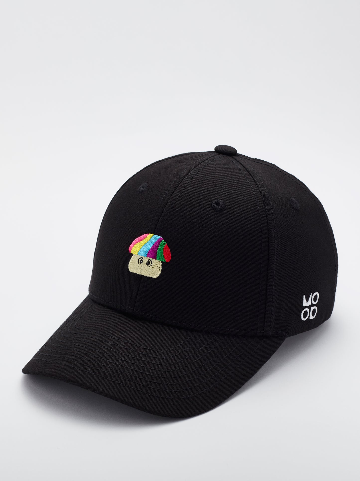 MOOD Shroom baseball cap in black - Side view